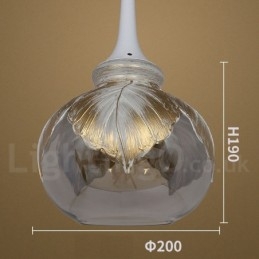 Designer Touch Decorative European Modern Contemporary Lounge Glass Pendant Light