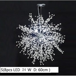 Designer Touch Decorative Firework Pendant Light Stainless Steel Dandelion
