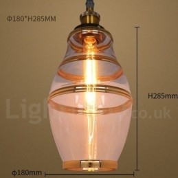 Designer Touch Decorative Bar Lounge European Glass Pendant Light