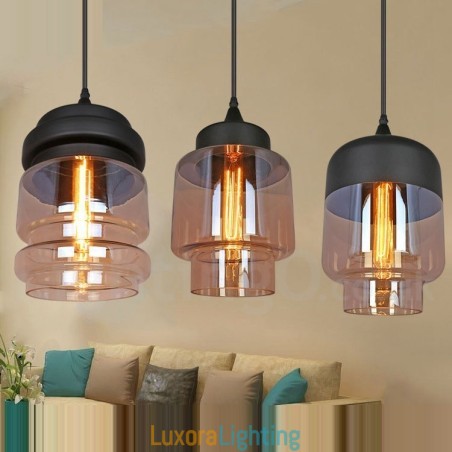 Designer Touch Decorative Rustic Glass Pendant Light European Lounge Pendant Lamp