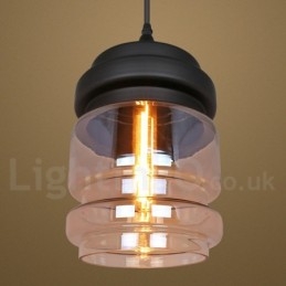 Designer Touch Decorative Rustic Glass Pendant Light European Lounge Pendant Lamp