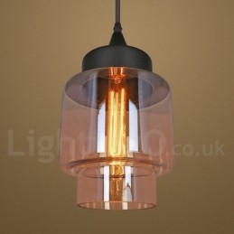 Designer Touch Decorative Rustic Glass Pendant Light European Lounge Pendant Lamp