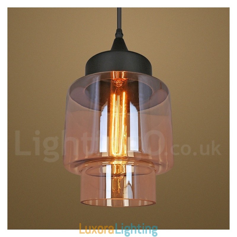Designer Touch Decorative Rustic Glass Pendant Light European Lounge Pendant Lamp