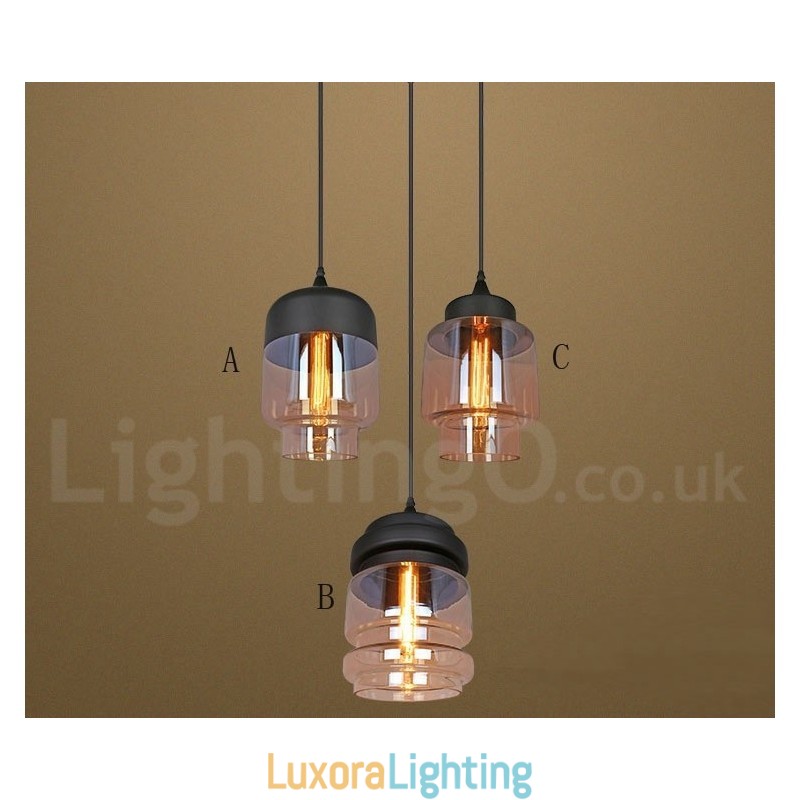 Designer Touch Decorative Rustic Glass Pendant Light European Lounge Pendant Lamp