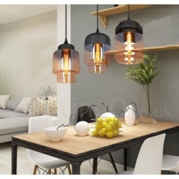 Designer Touch Decorative Rustic Glass Pendant Light European Lounge Pendant Lamp