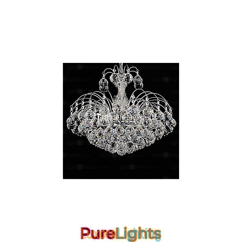 Designer Touch Decorative Pendant Luxury Modern Crystal Living 3 Lights Chandelier