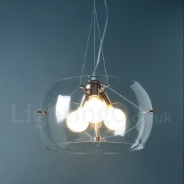 Designer Touch Decorative 3 Light Modern Contemporary Glass Pendant Light