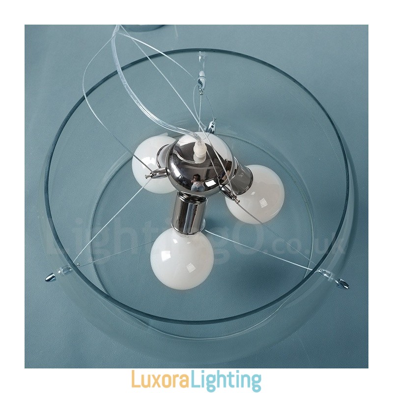 Designer Touch Decorative 3 Light Modern Contemporary Glass Pendant Light