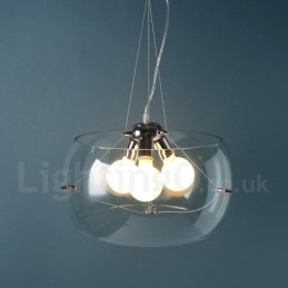 Designer Touch Decorative 3 Light Modern Contemporary Glass Pendant Light