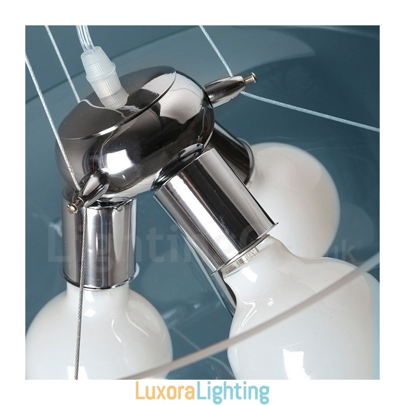 Designer Touch Decorative 3 Light Modern Contemporary Glass Pendant Light