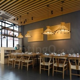 Designer Touch Decorative 1 Light Rustic Lodge Pendant Light Cafe Hemp Rope Pendant Lamp