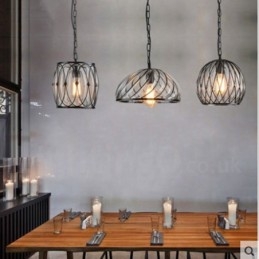 Designer Touch Decorative 1 Light Vintage Cafe Glass Pendant Light Loft Pendant Lamp