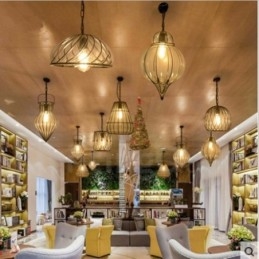 Designer Touch Decorative 1 Light Vintage Cafe Glass Pendant Light Loft Pendant Lamp