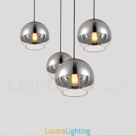 Designer Touch Decorative 1 Light Modern Contemporary Plating Cafe Glass Pendant Light