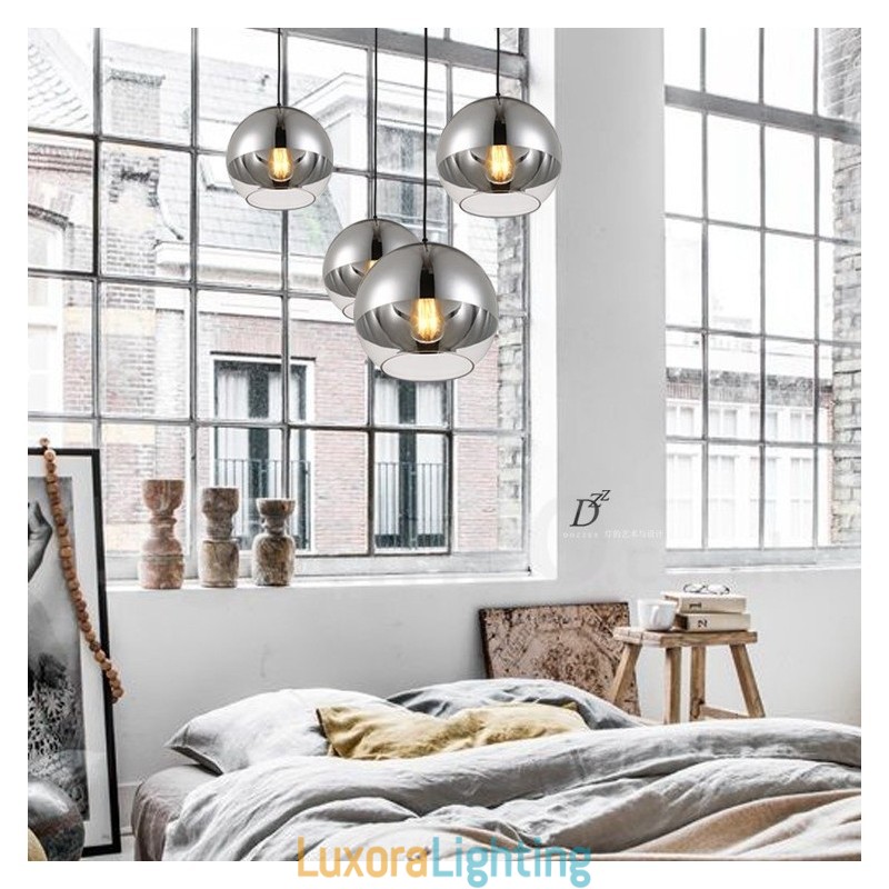 Designer Touch Decorative 1 Light Modern Contemporary Plating Cafe Glass Pendant Light