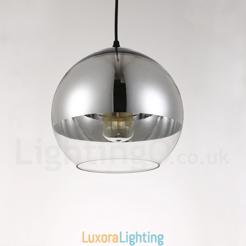 Designer Touch Decorative 1 Light Modern Contemporary Plating Cafe Glass Pendant Light