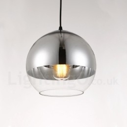 Designer Touch Decorative 1 Light Modern Contemporary Plating Cafe Glass Pendant Light