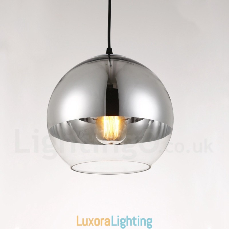 Designer Touch Decorative 1 Light Modern Contemporary Plating Cafe Glass Pendant Light