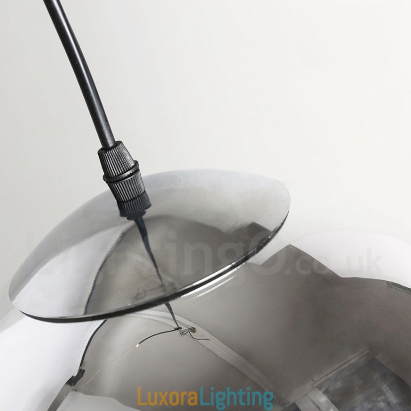 Designer Touch Decorative 1 Light Modern Contemporary Plating Cafe Glass Pendant Light