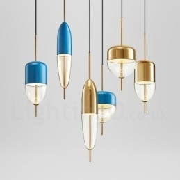 Designer Touch Decorative 1 Light Modern Contemporary Glass Pendant Light