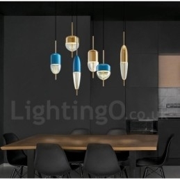 Designer Touch Decorative 1 Light Modern Contemporary Glass Pendant Light
