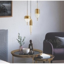 Designer Touch Decorative 1 Light Modern Contemporary Glass Pendant Light