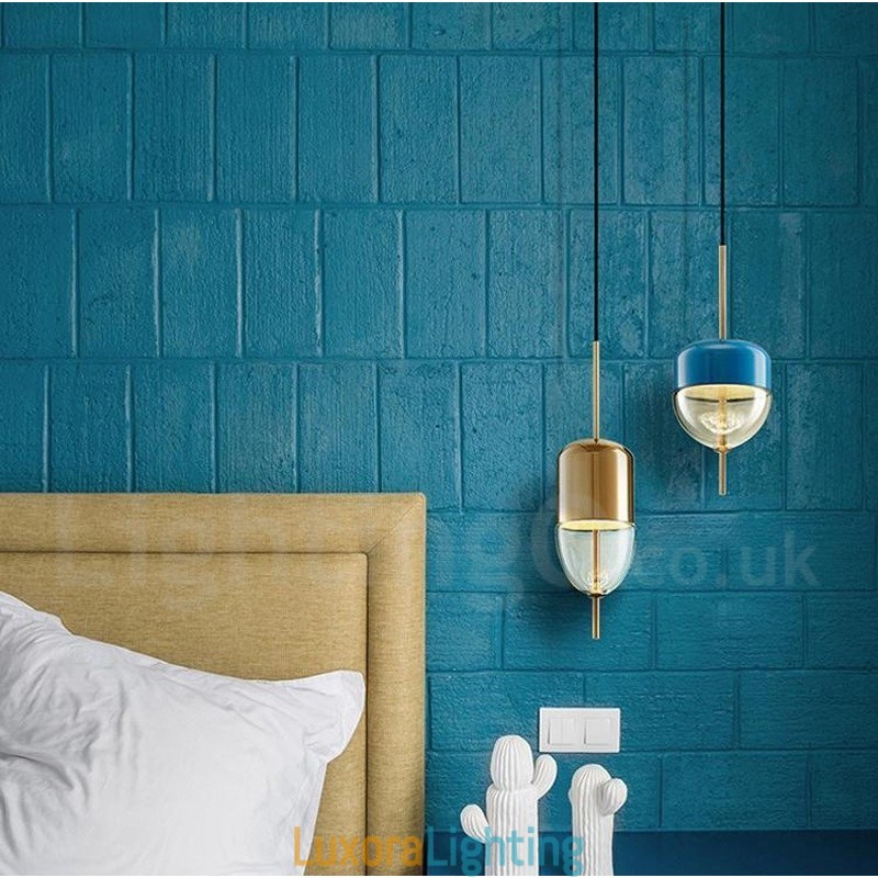 Designer Touch Decorative 1 Light Modern Contemporary Glass Pendant Light