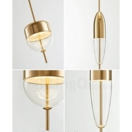 Designer Touch Decorative 1 Light Modern Contemporary Glass Pendant Light