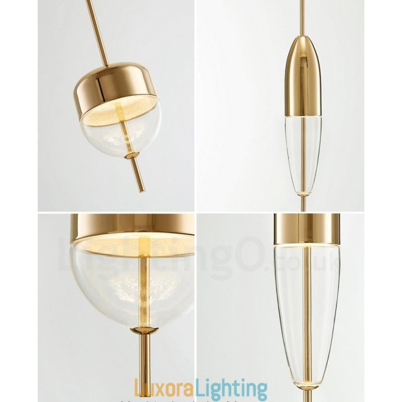 Designer Touch Decorative 1 Light Modern Contemporary Glass Pendant Light