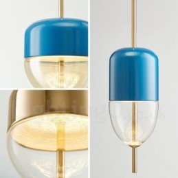 Designer Touch Decorative 1 Light Modern Contemporary Glass Pendant Light