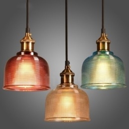 Designer Touch Decorative 1 Light Modern Contemporary Cafe Multi Colours Glass Pendant Light