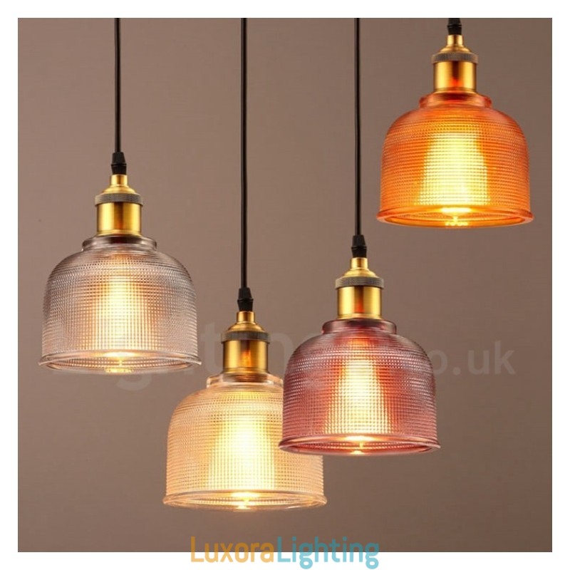Designer Touch Decorative 1 Light Modern Contemporary Cafe Multi Colours Glass Pendant Light