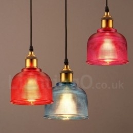 Designer Touch Decorative 1 Light Modern Contemporary Cafe Multi Colours Glass Pendant Light
