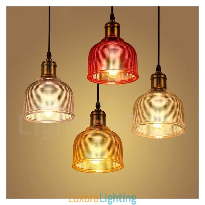Designer Touch Decorative 1 Light Modern Contemporary Cafe Multi Colours Glass Pendant Light