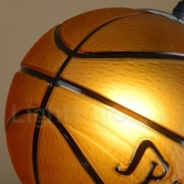 Designer Touch Decorative 1 Light Vintage Modern Contemporary Basketball Glass Shade Pendant Light