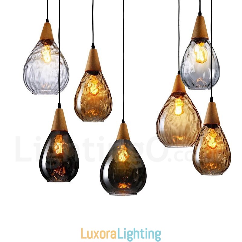 Designer Touch Decorative 1 Light Nordic Style Modern Contemporary Glass Pendant Light