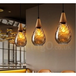 Designer Touch Decorative 1 Light Nordic Style Modern Contemporary Glass Pendant Light