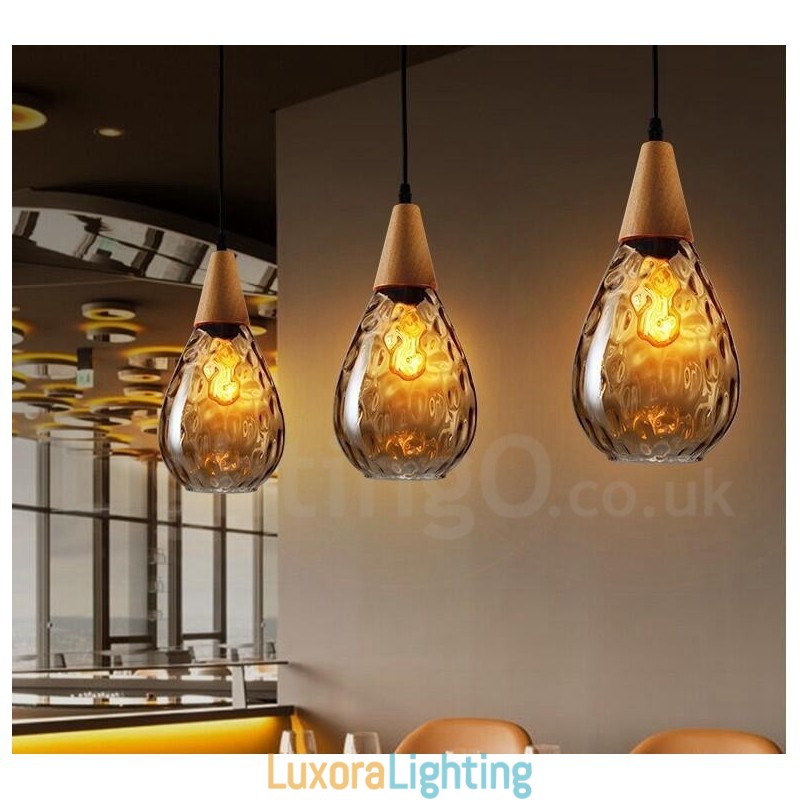 Designer Touch Decorative 1 Light Nordic Style Modern Contemporary Glass Pendant Light