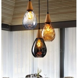 Designer Touch Decorative 1 Light Nordic Style Modern Contemporary Glass Pendant Light
