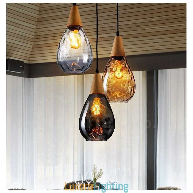 Designer Touch Decorative 1 Light Nordic Style Modern Contemporary Glass Pendant Light
