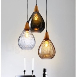 Designer Touch Decorative 1 Light Nordic Style Modern Contemporary Glass Pendant Light