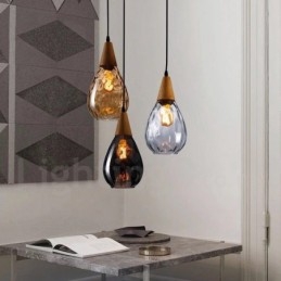 Designer Touch Decorative 1 Light Nordic Style Modern Contemporary Glass Pendant Light