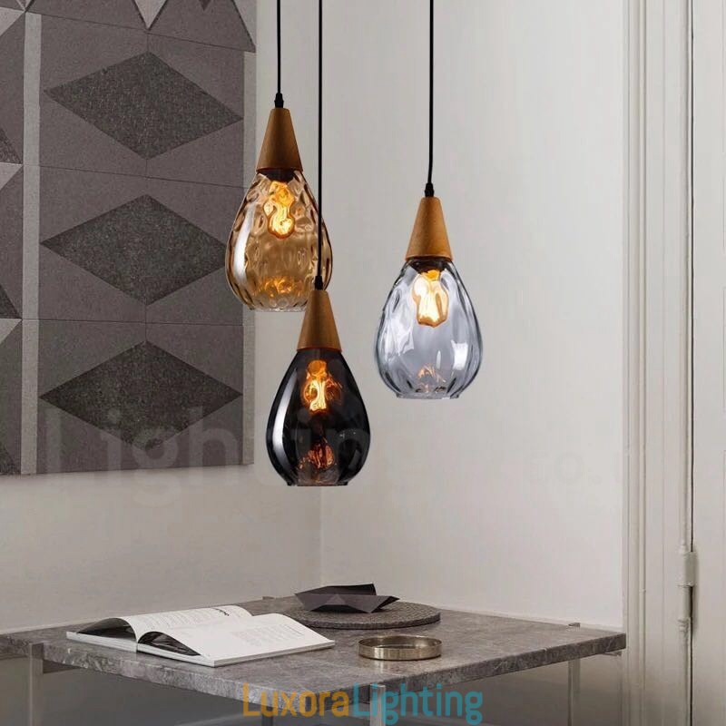 Designer Touch Decorative 1 Light Nordic Style Modern Contemporary Glass Pendant Light