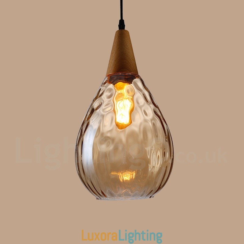Designer Touch Decorative 1 Light Nordic Style Modern Contemporary Glass Pendant Light