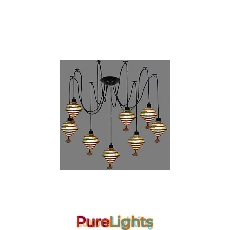 Designer Touch Decorative The Nordic Country Retro Honeycomb Chandelier Chandelier lamp The Heavenly Maids Scatter Blossoms.