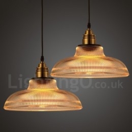 Designer Touch Decorative 1 Light Vintage Glass Pendant Light