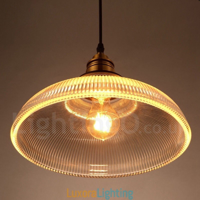 Designer Touch Decorative 1 Light Vintage Glass Pendant Light