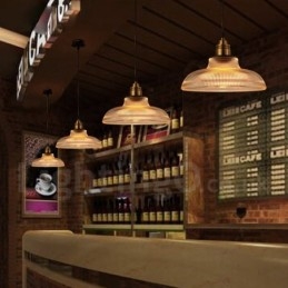 Designer Touch Decorative 1 Light Vintage Glass Pendant Light