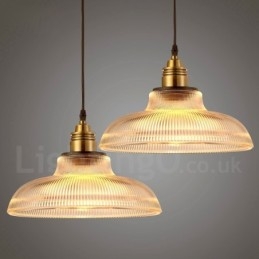 Designer Touch Decorative 1 Light Vintage Glass Pendant Light