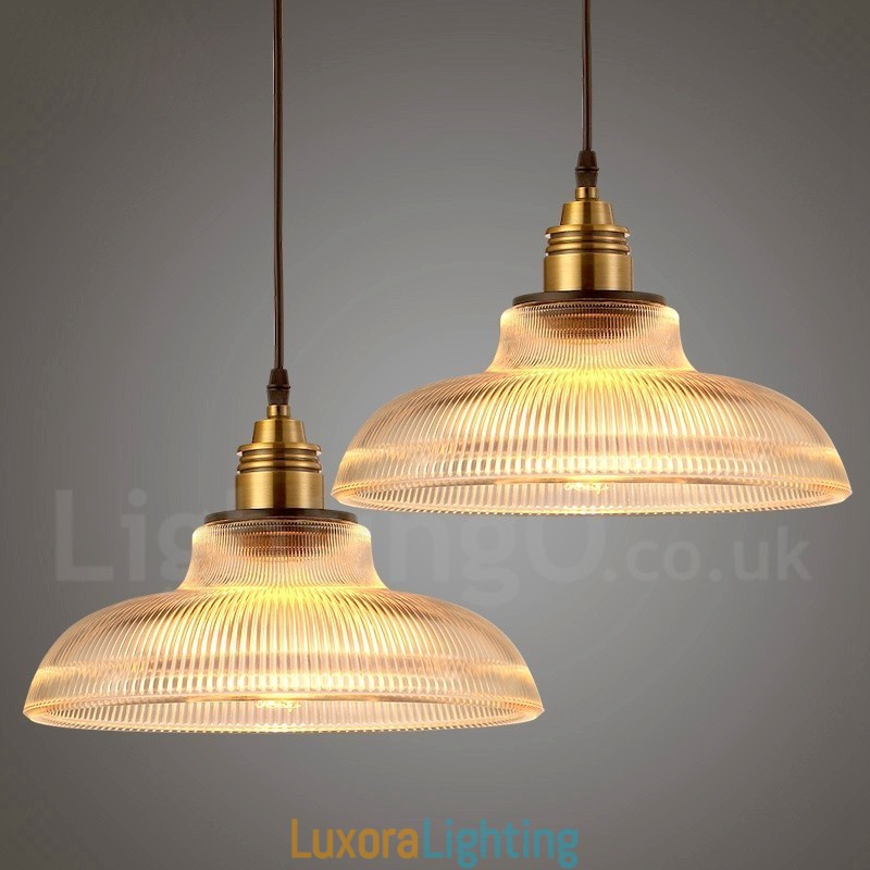 Designer Touch Decorative 1 Light Vintage Glass Pendant Light